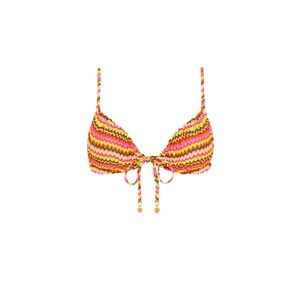 Kulani Kinis - RUCHED BOW BRALETTE BIKINI TOP - Midnight Moon